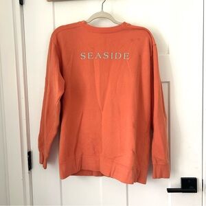 Seaside orange sweatshirt. Sz S men’s comfort colors .